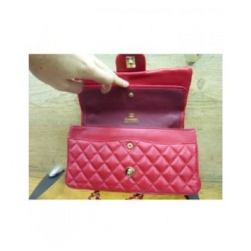 chanel classic flap bolsa pink