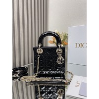 BOLSA DIOR LADY SUPER MINI VERNIZ