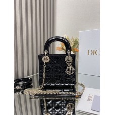 BOLSA DIOR LADY SUPER MINI VERNIZ