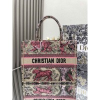 BOLSA DIOR TOTE BOOK TIGRE VERMELHO M