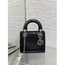 DIOR LADY SUPER MINI CROCO