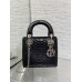 DIOR LADY SUPER MINI CROCO